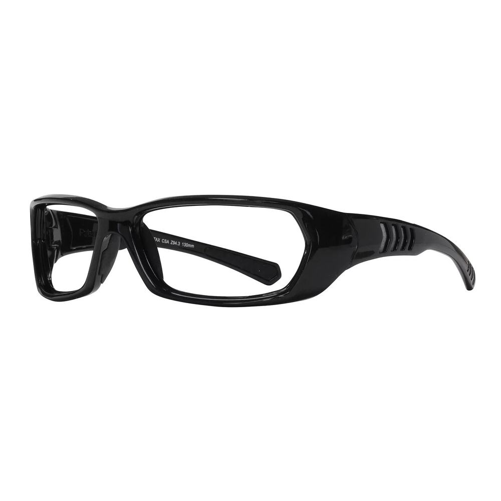 PENTAX V1000-8 GLOSSY BLACK SAFETY/SPORT EYEGLASSES SUNGLASSES 61-16-130